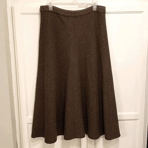 RALPH LAUREN Wool Skirt Brown